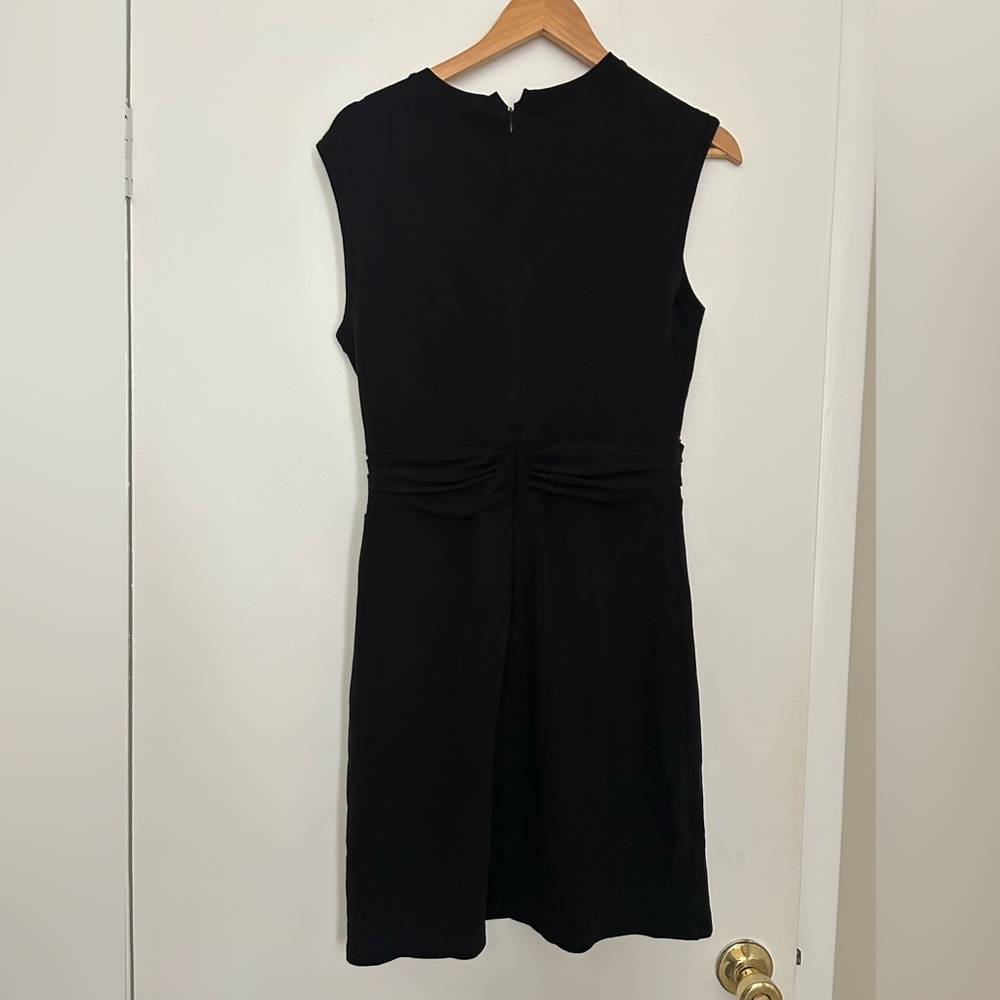 Derek Lam 10 Crosby Pierce Twist Midi Cotton Dress in Black - Size Medium - Picture 4 of 9